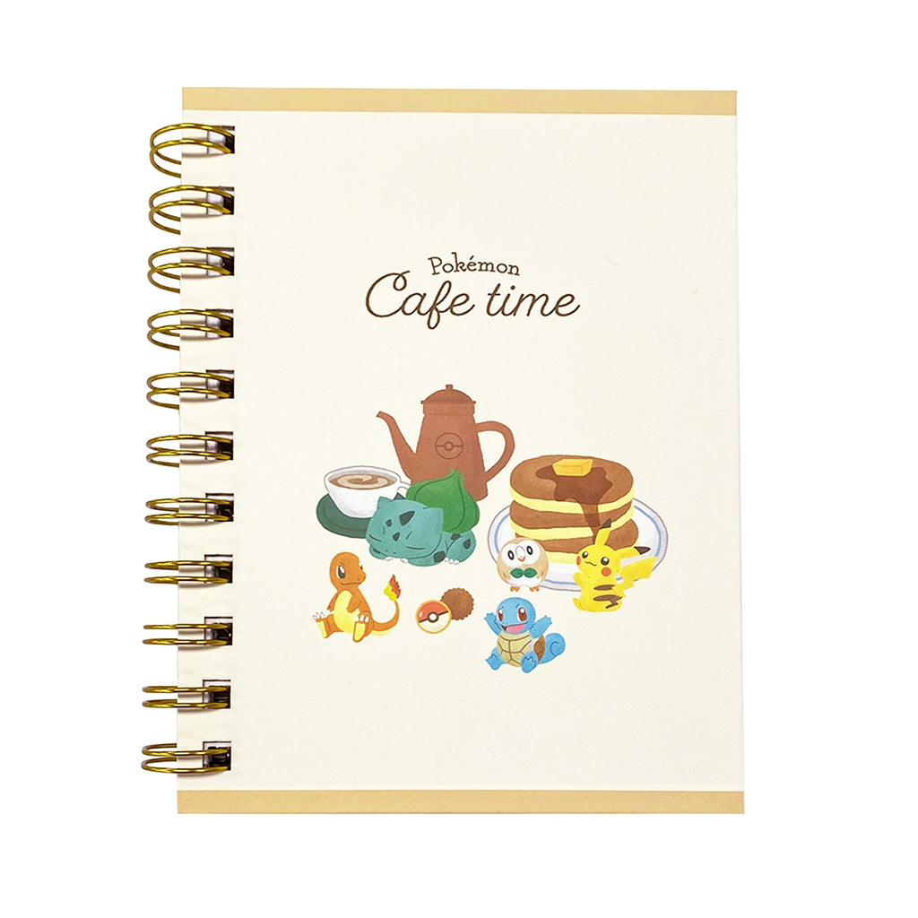 A6W ring notebook with CAFE TIME_One point design from Japan