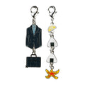 Pokémon Aoki Trainer zipper charm with metal design from Japan