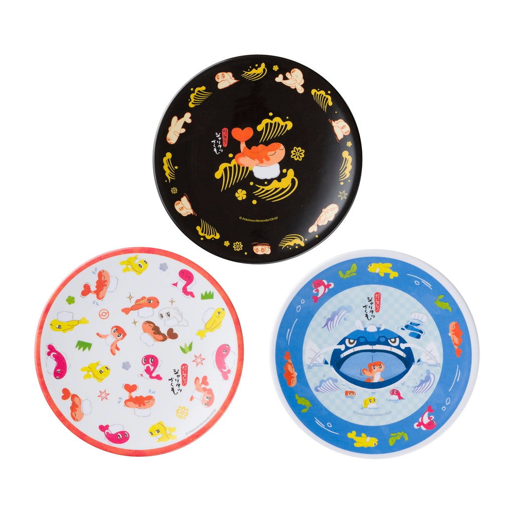 Set of 3 melamine plates Daisushi! Sharitatsu