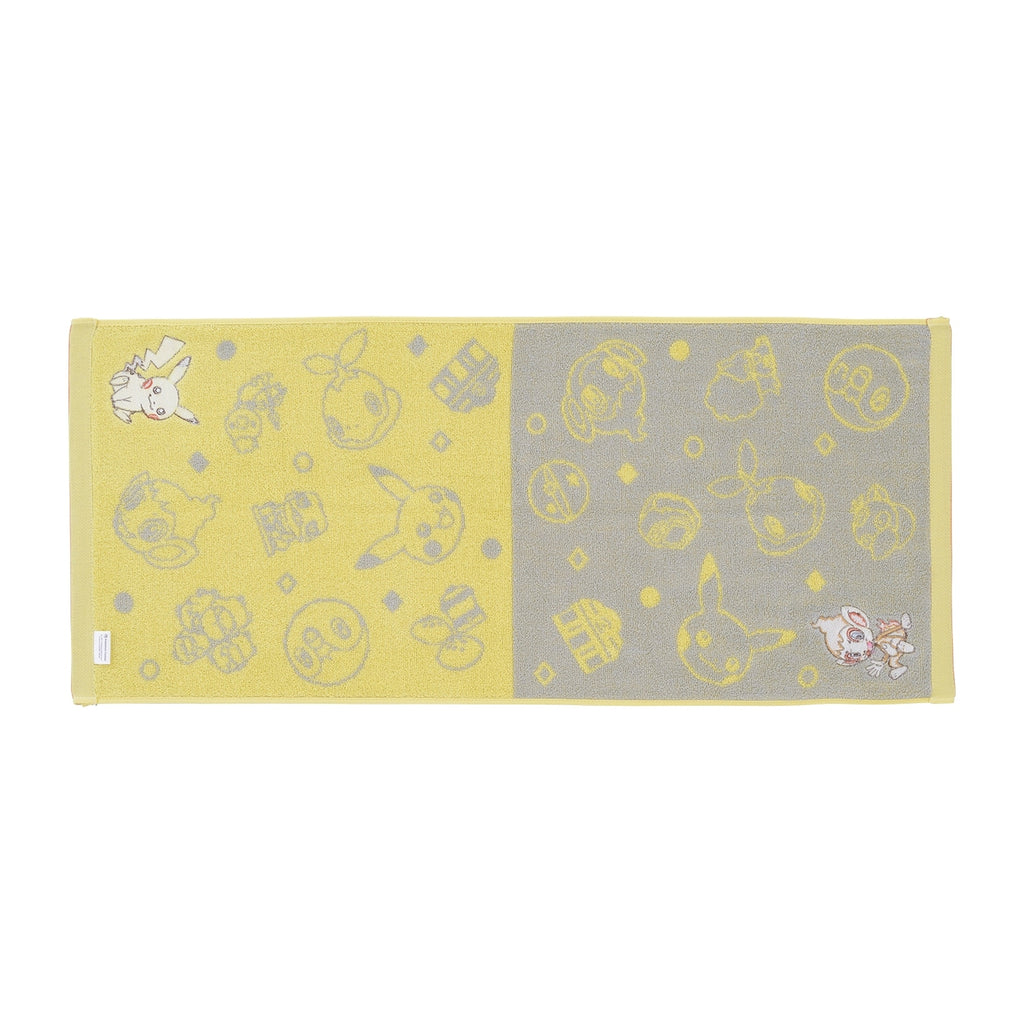 Authentic Japanese Pokemon Face Towel Tabi no Omoide YL with vibrant colors