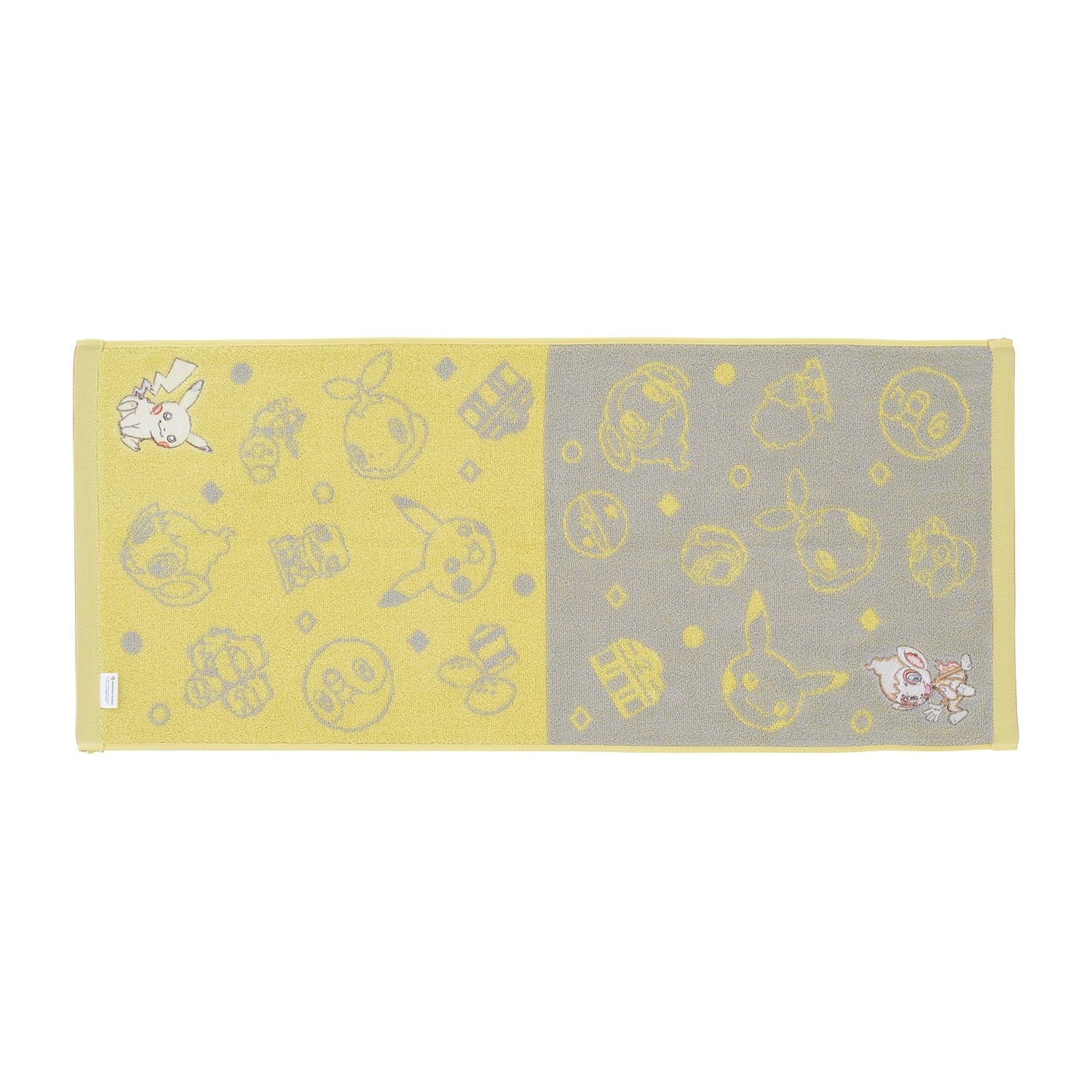 Authentic Japanese Pokemon Face Towel Tabi no Omoide YL with vibrant colors