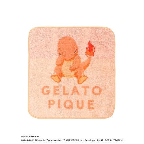 Gelato Pique Towel from Japan, orange color, Pokemon design