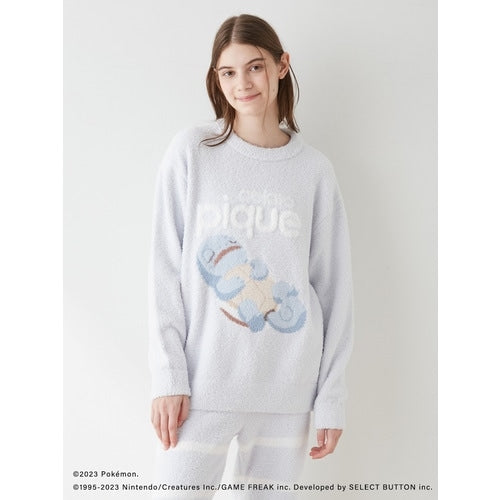 [gelato pique] Baby moco jacquard pullover & long pants set blue