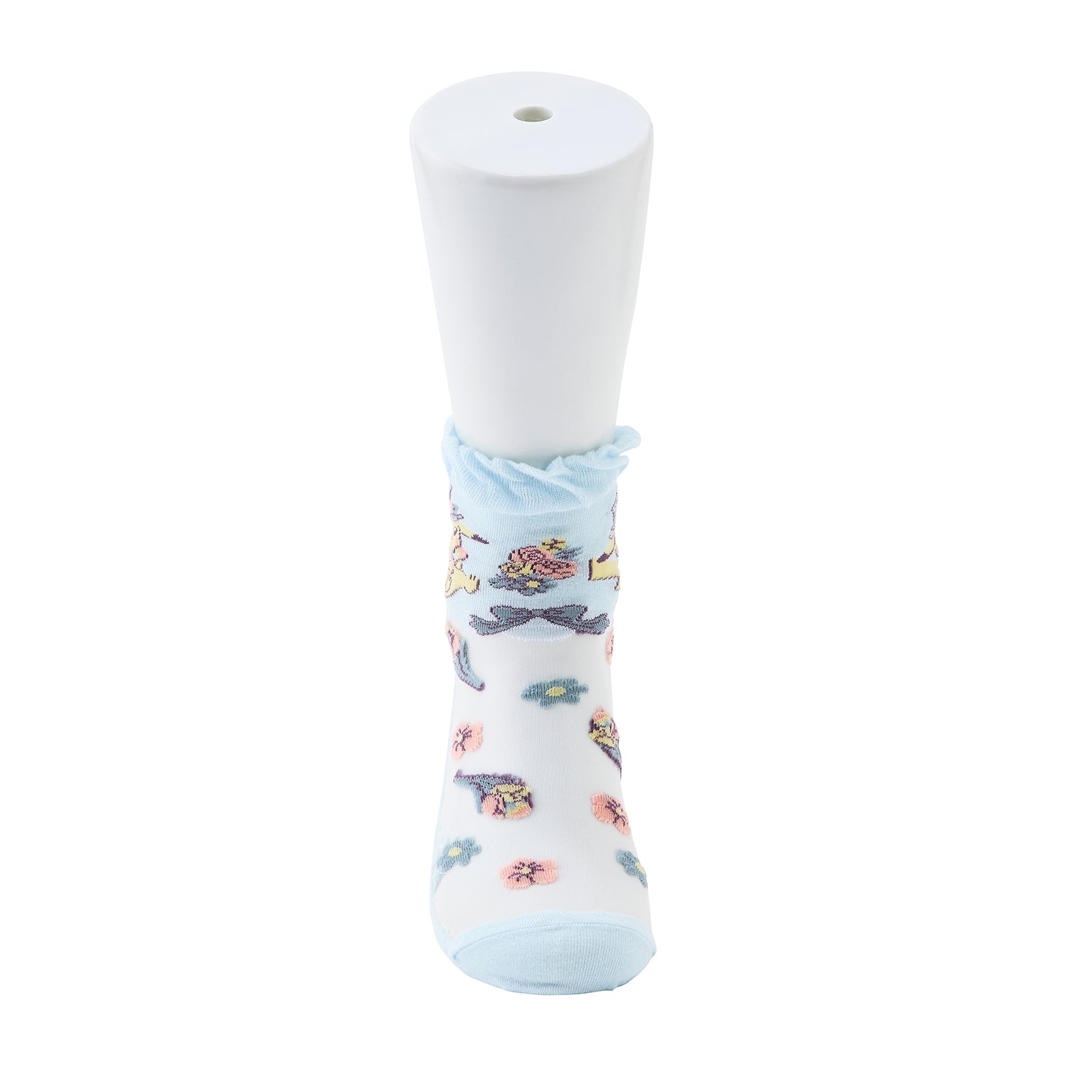 [Choose] Middle socks see-through Pikachu Pokémon Botanical Easter (23-25cm)