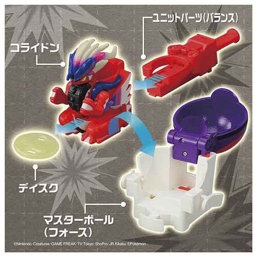 Detailed Pokemon Koraidon figure from Japan, Ulti Match 02 series, back view