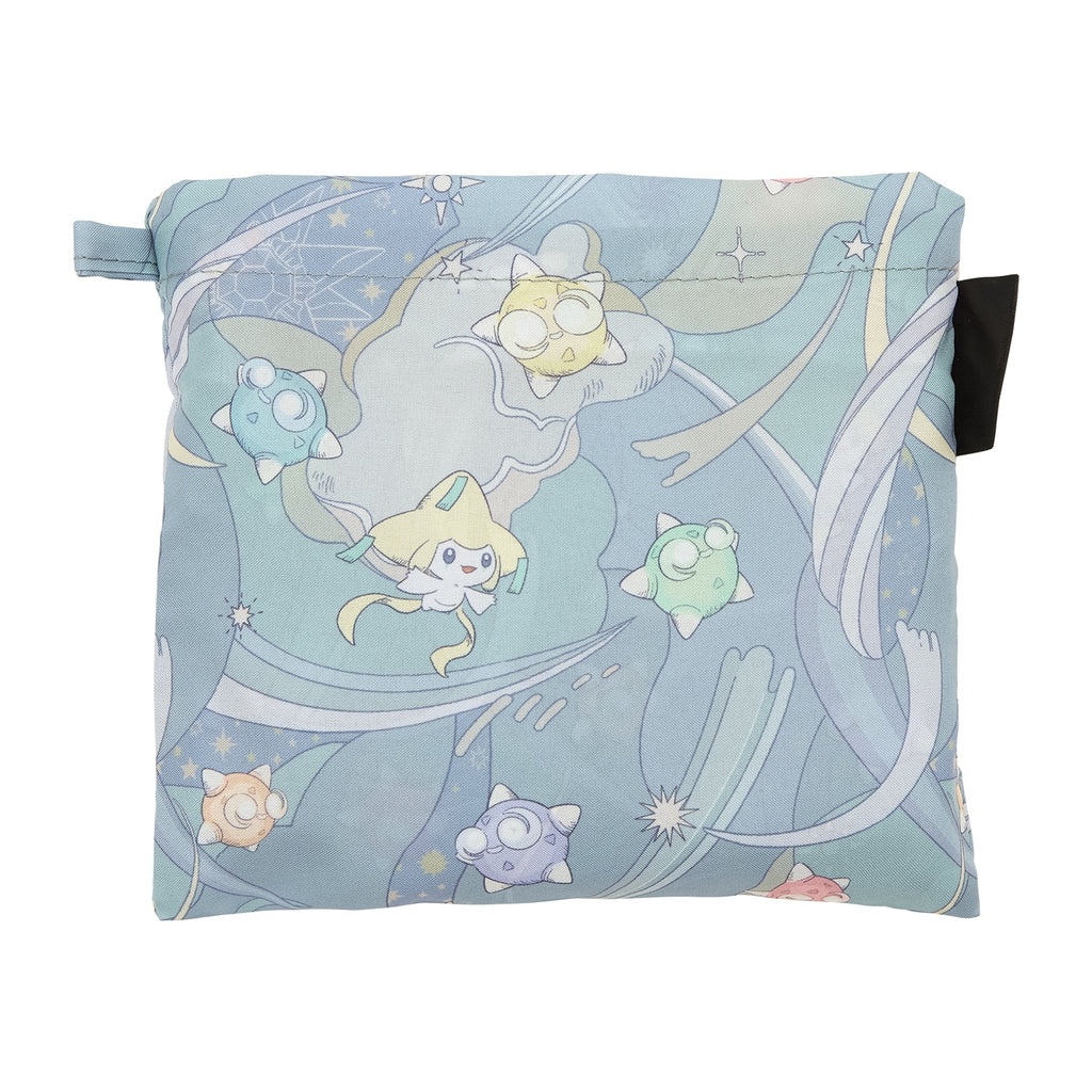 Close-up of Jirachi Rain bag cover, vibrant details from Japan