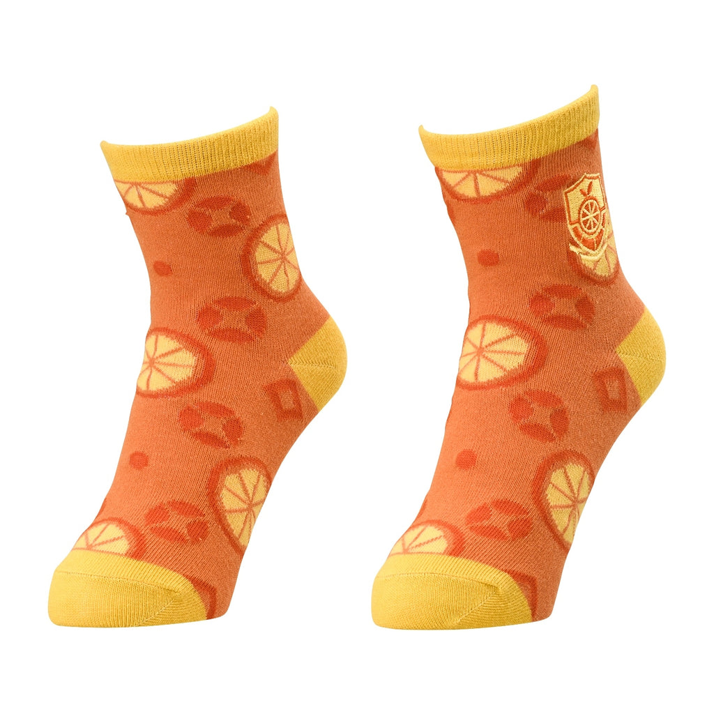 [Choice] Middle socks Orange Academy (23-25cm)