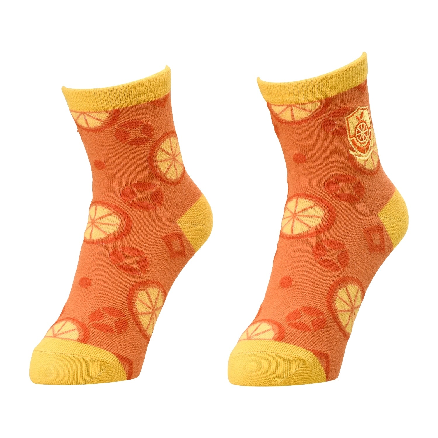 [Choice] Middle socks Orange Academy (23-25cm)