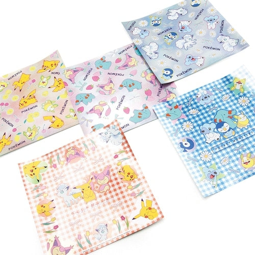 Japanese Pokemon foil origami, showcasing detailed artwork and official Pokemon logo, imported from Japan