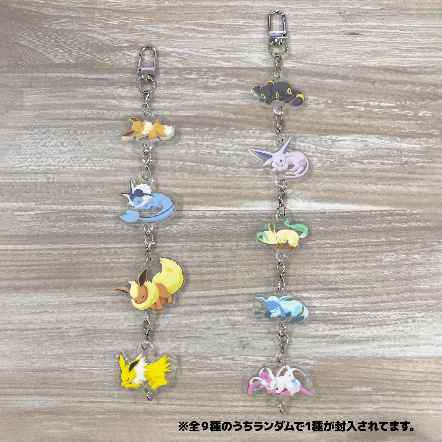 Eevee Friends Connecting Acrylic Charm, official Pokemon Center Japan item from Japan