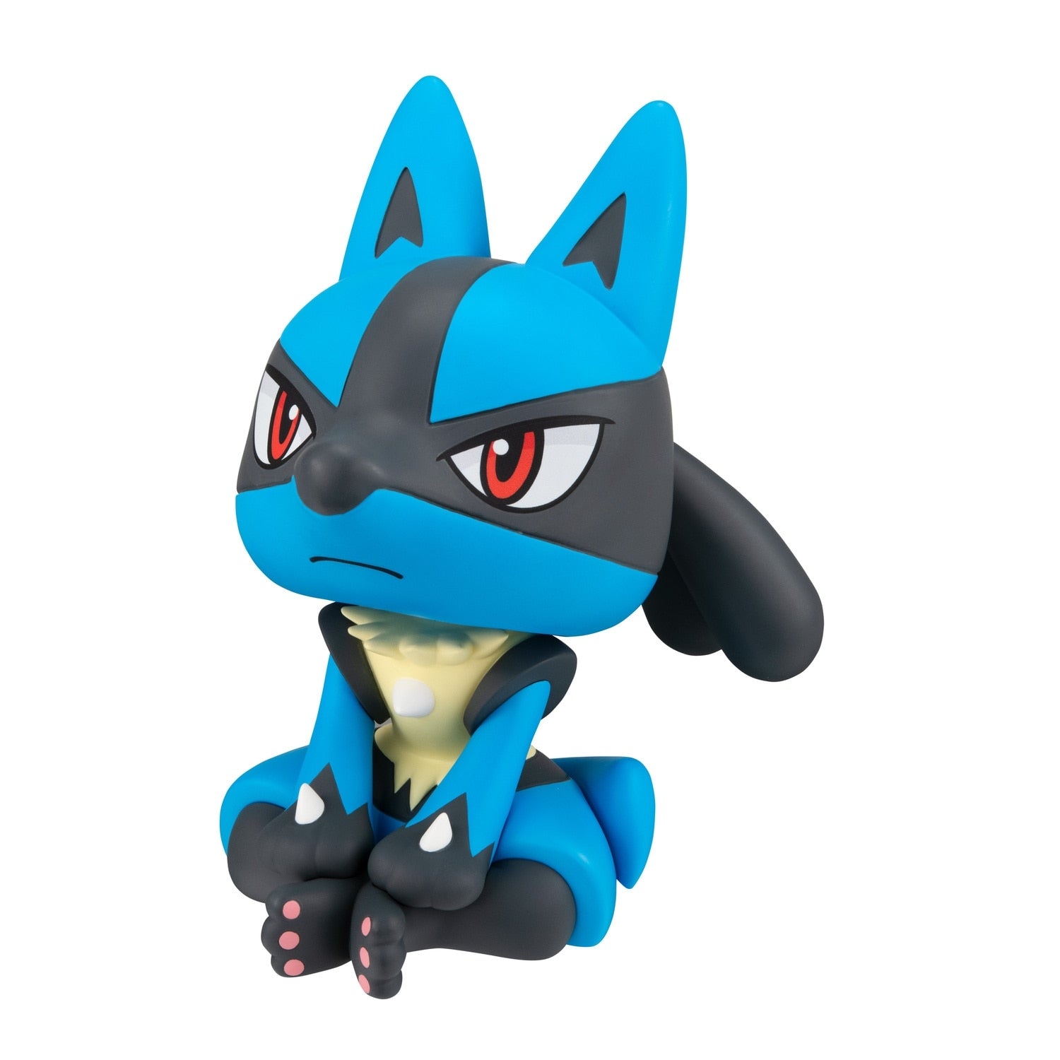 Lucario collectible figure, detailed facial expression from Japan