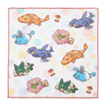 Pokemon hand towel with all-over pattern from Japan, featuring colorful anime characters