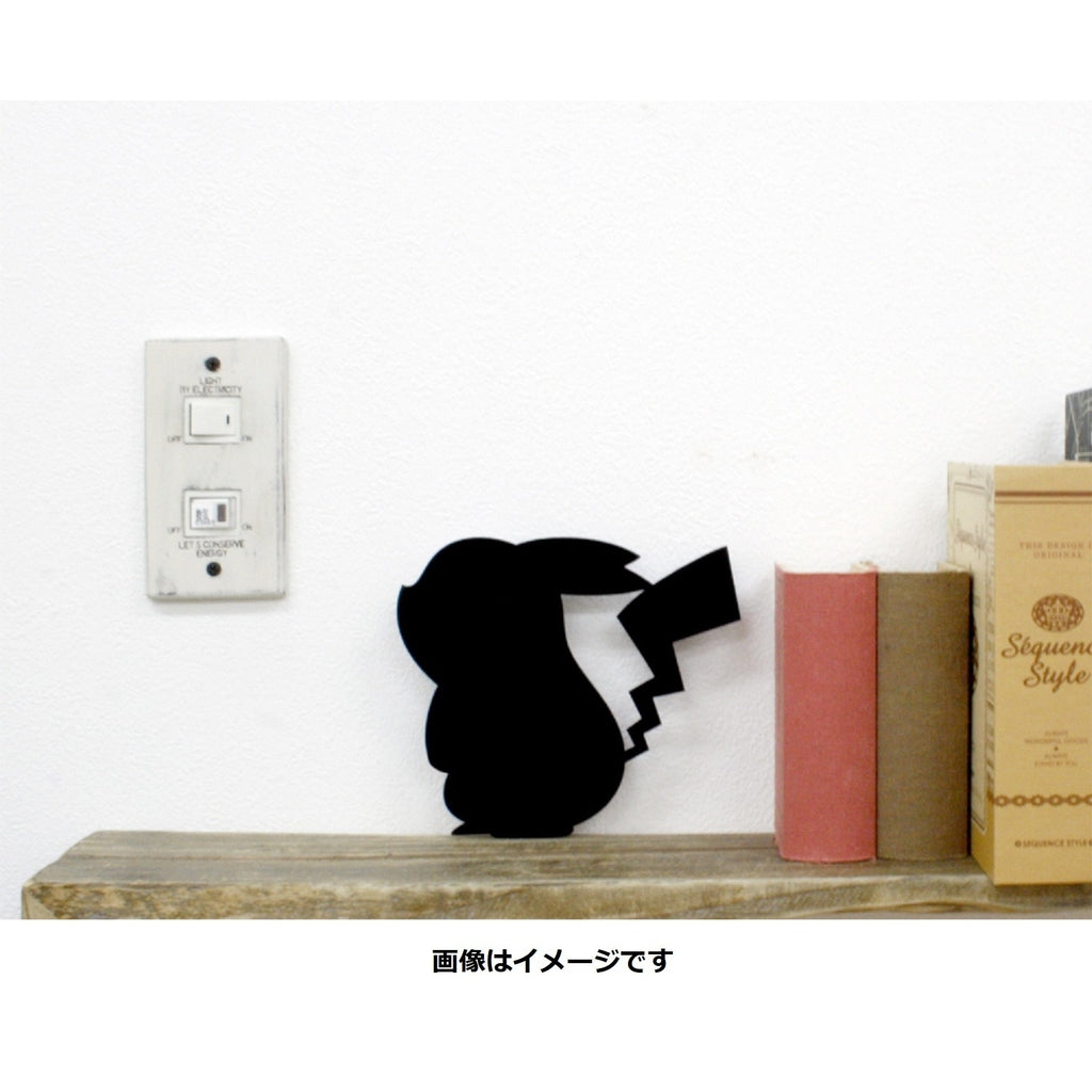 Authentic Japanese Pikachu wall light, front view with bright colors