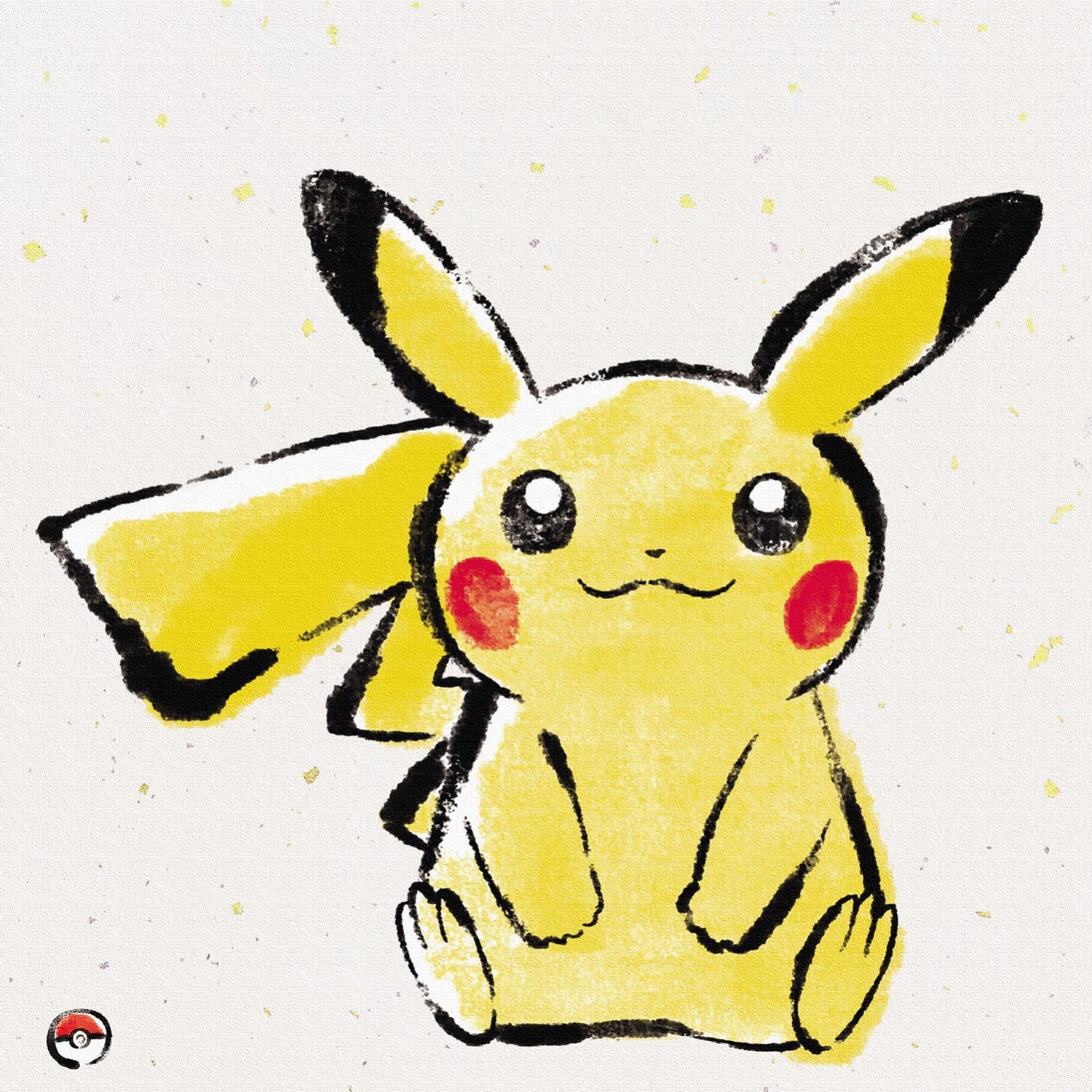 Official Pokemon Center Japan Pikachu art panel, 30x30cm
