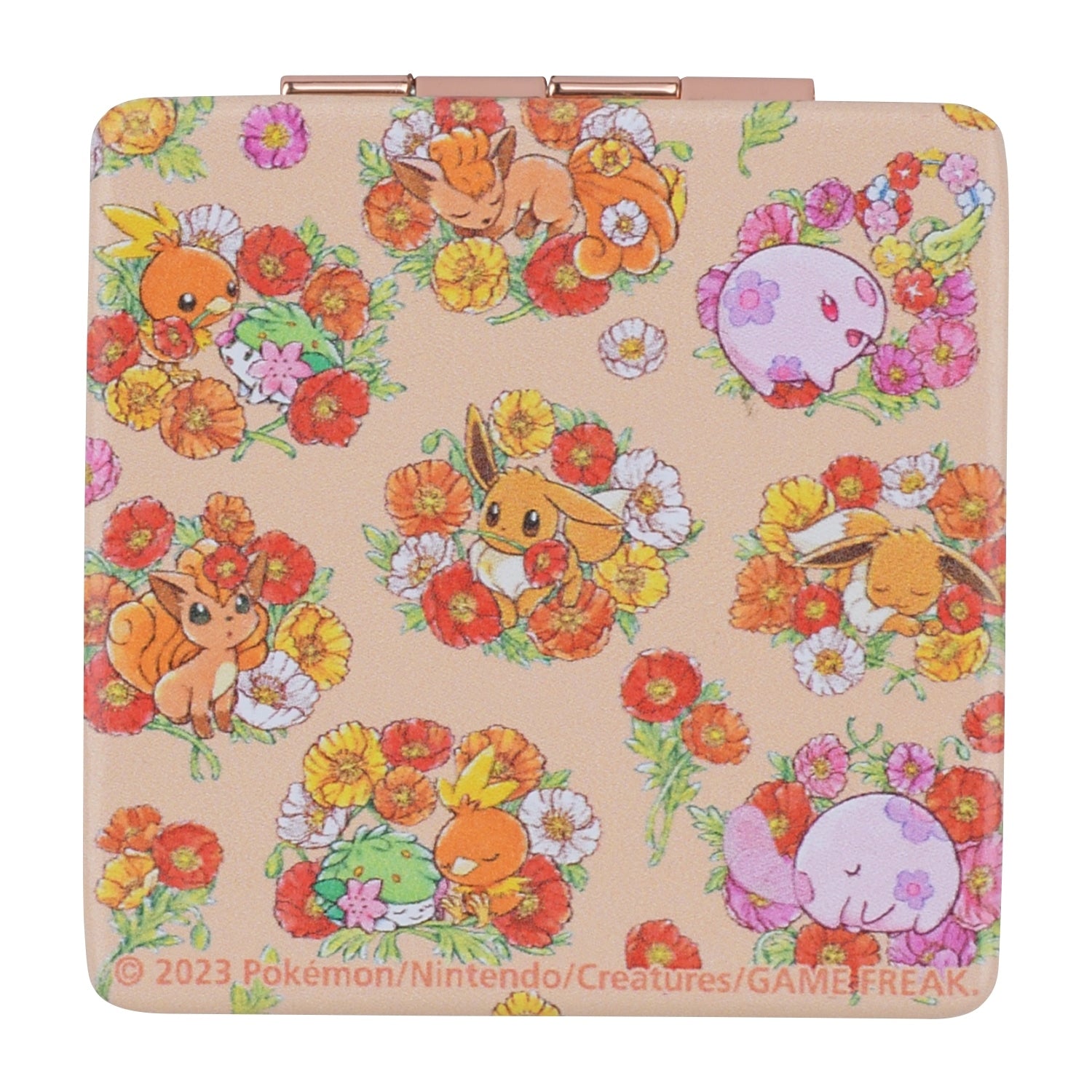 Authentic Japanese Pokemon Hand Mirror Fleur de Coquelicot with character artwork