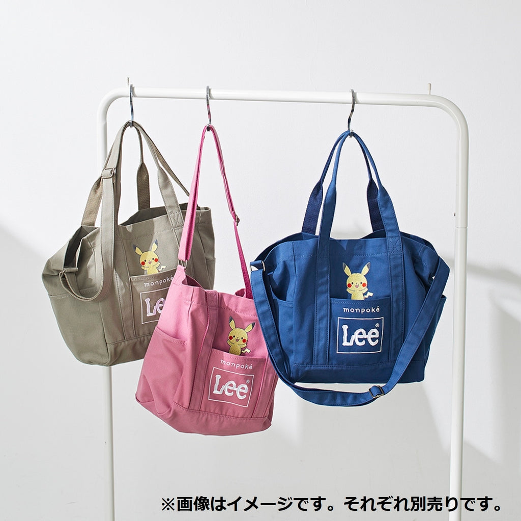 Monpoke Lee W Name Cotton Canvas Tote Pink