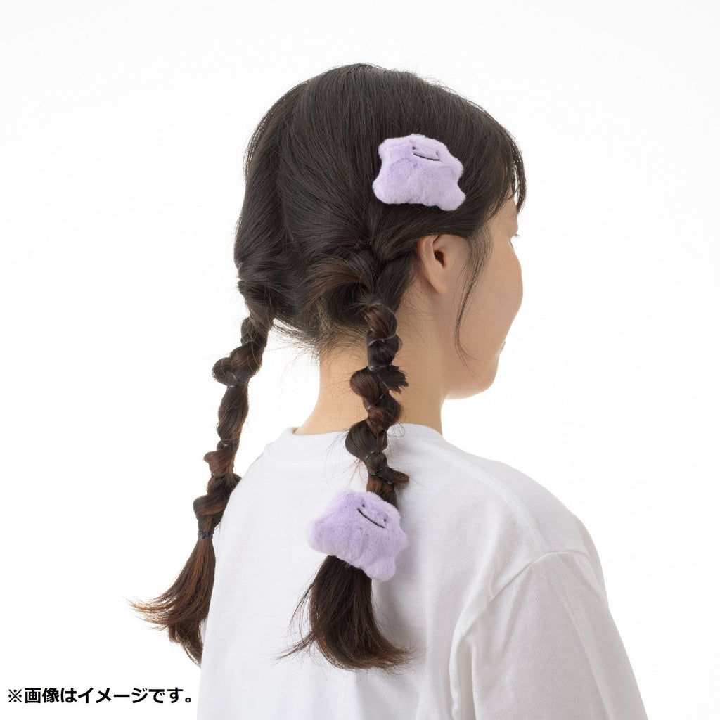 Close-up of Pokémon Fluffy Hairpin 49MM with soft texture from Japan