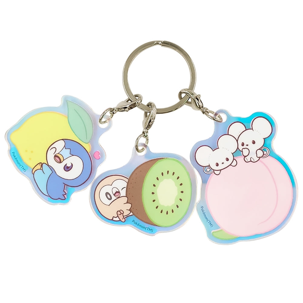 Aurora acrylic Piplup keychain with vibrant design from Japan
