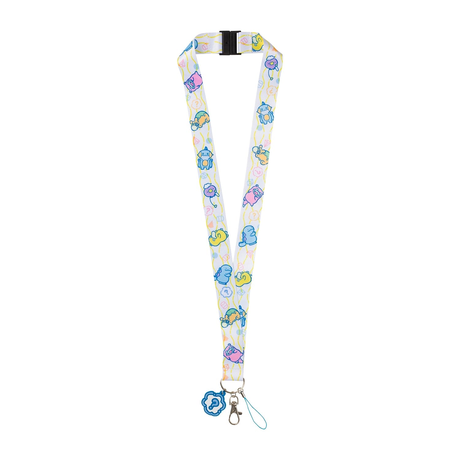 Pokemon DOWASURE neck strap from Japan, featuring colorful anime design