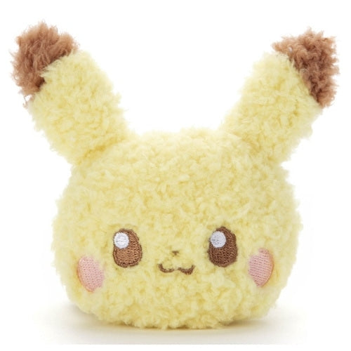 Authentic Japanese Pikachu stuffed toy with patchin design details