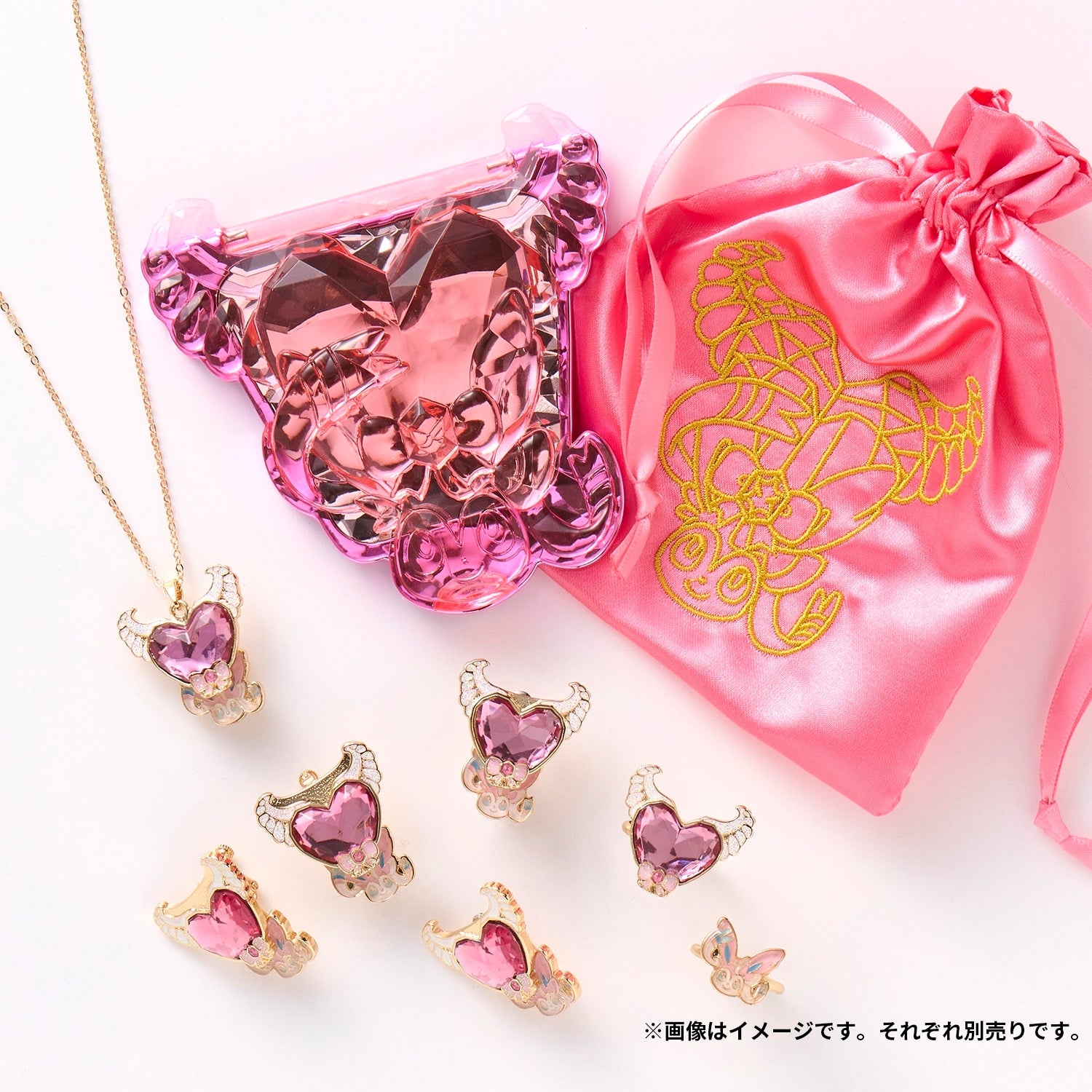 Pokémon collectible ring from Japan, showcasing Fairy Terra Star and Nymphea