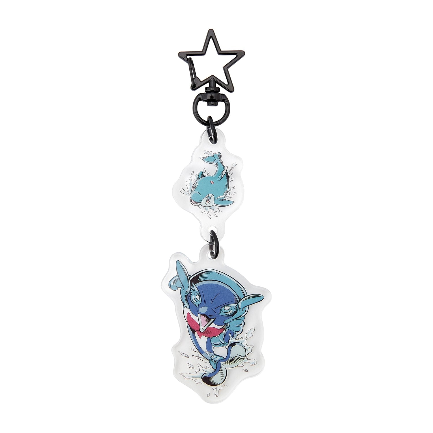 Double acrylic key chain SECRET of MIGHT Nami Iruka & Irukaman