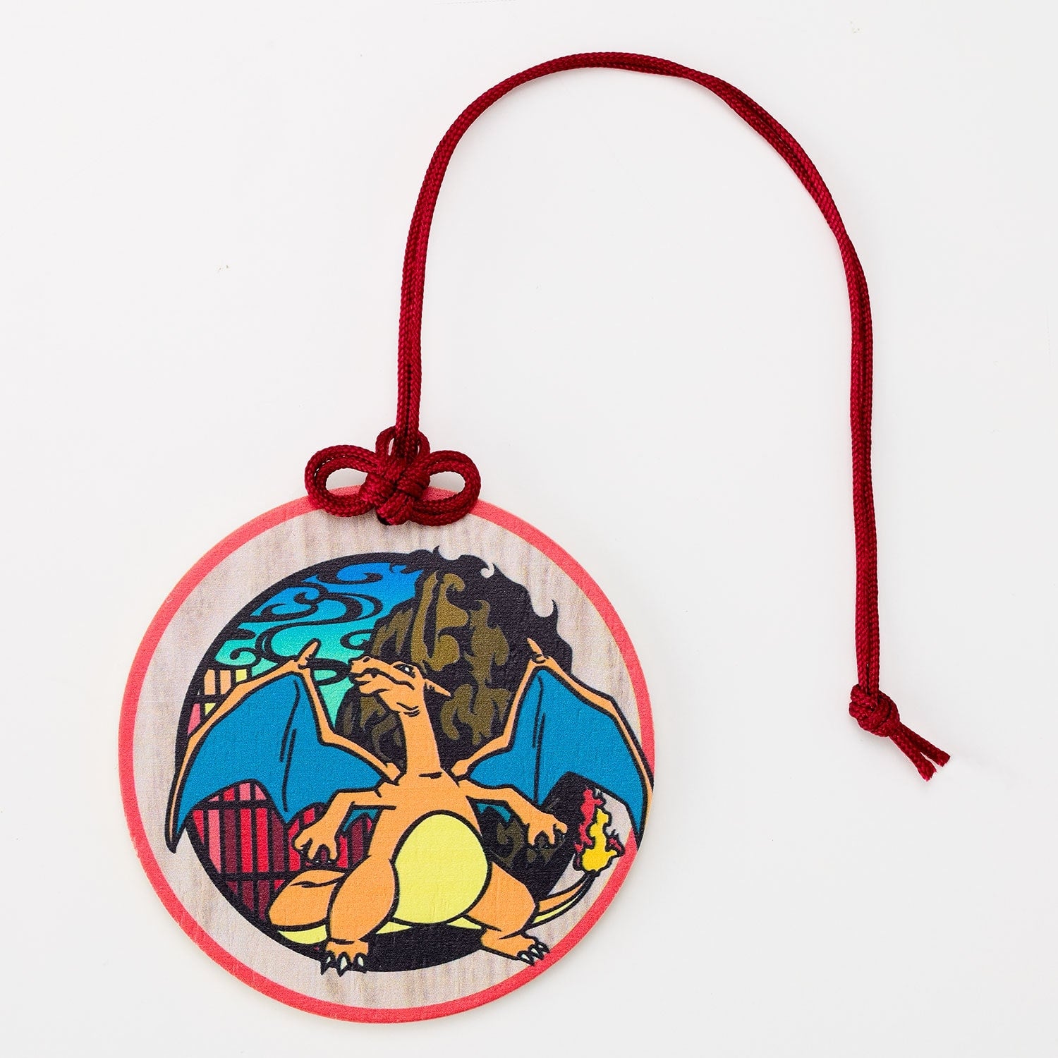 Charizard luggage tag with flame design from Japan