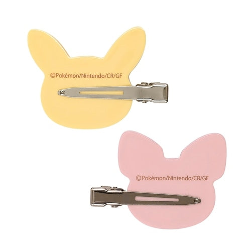 Close-up of Pikachu face on hair clip, authentic Japanese product