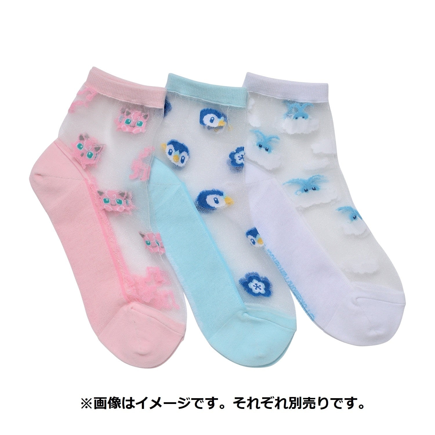 [Choice] Middle socks see-through chilt (23-24cm)