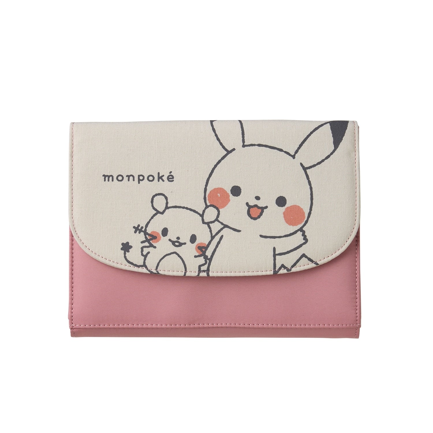 Monpoke Printed Mother and Child Notebook Case Pink