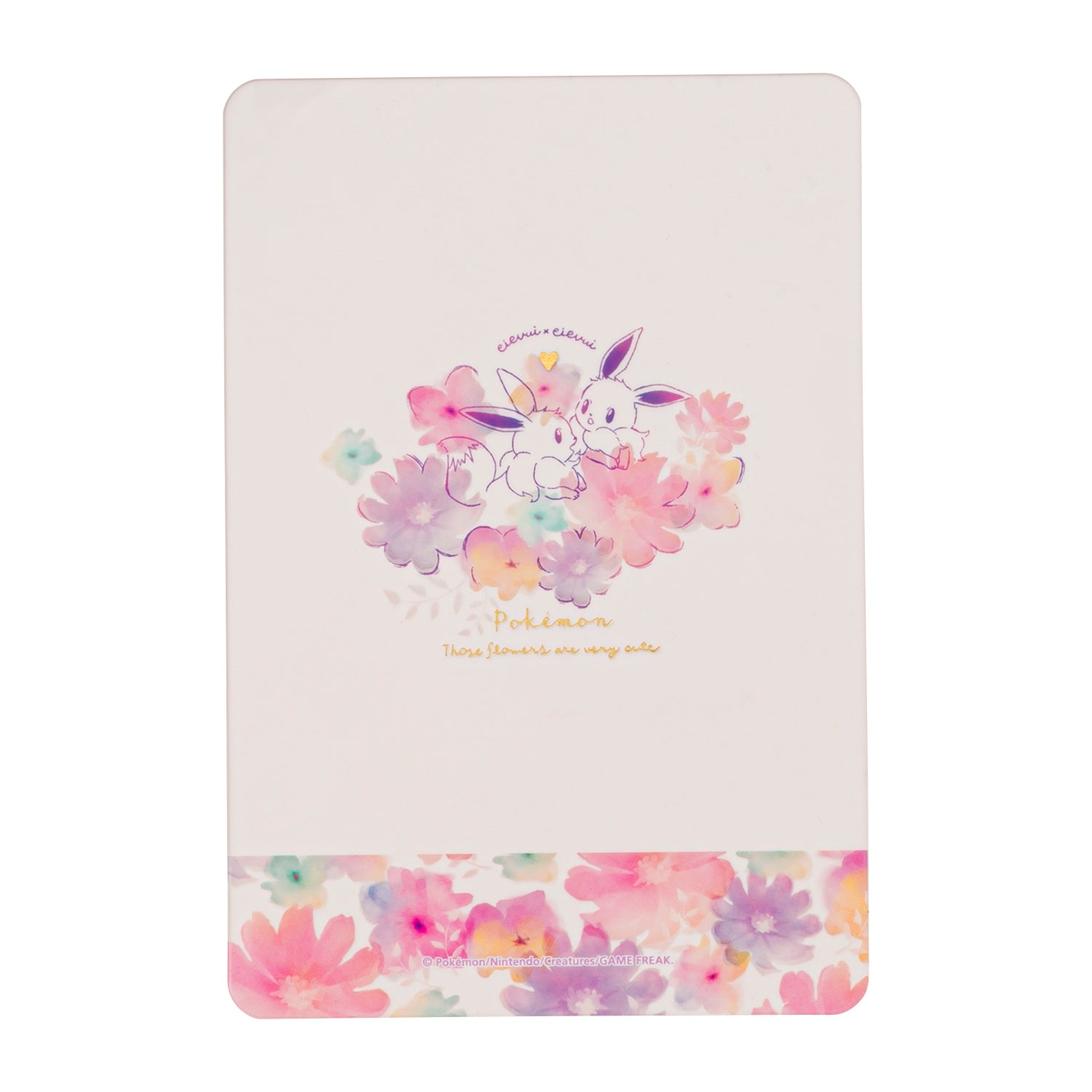 Greeting Card Multipurpose Eevee Flowers