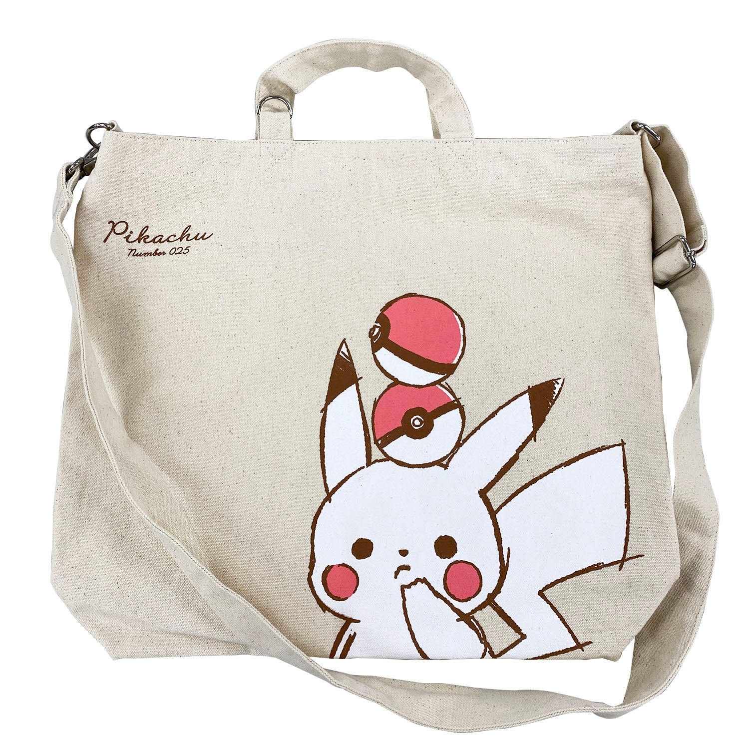 Shoulder tote “Pikachu number025” up