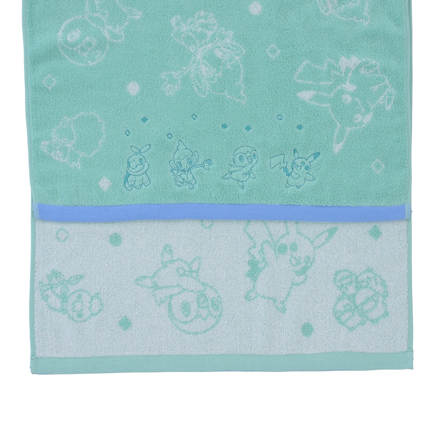 Authentic Japanese Pokemon Mini Bath Towel with intricate details