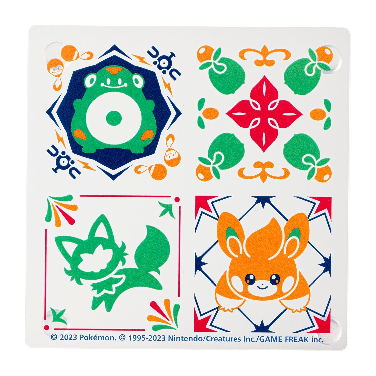 Set of 2 acrylic coasters Paldea tile