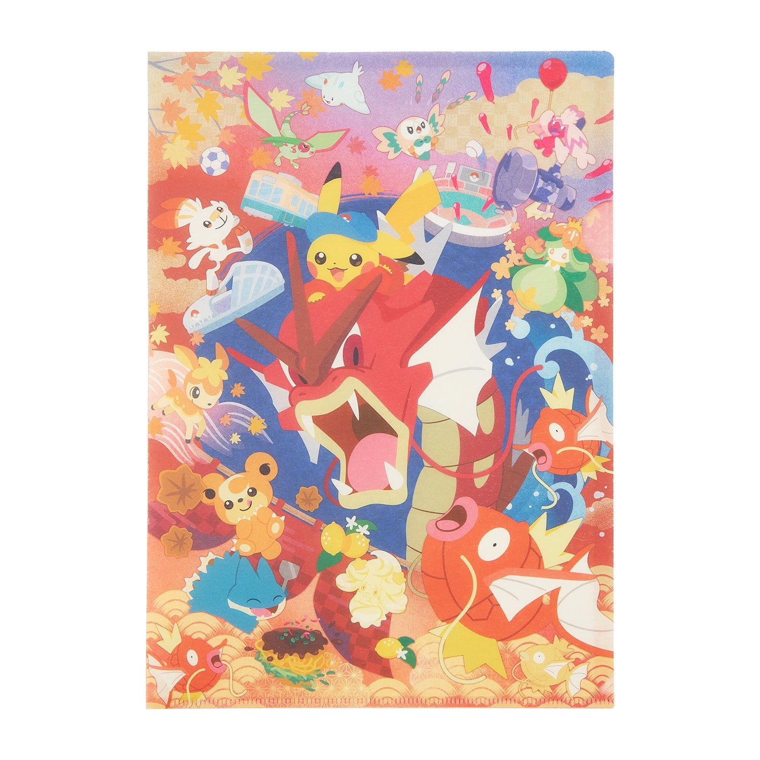 Japanese style A4 clear file set of 2 Pokemon Center Hiroshima R
