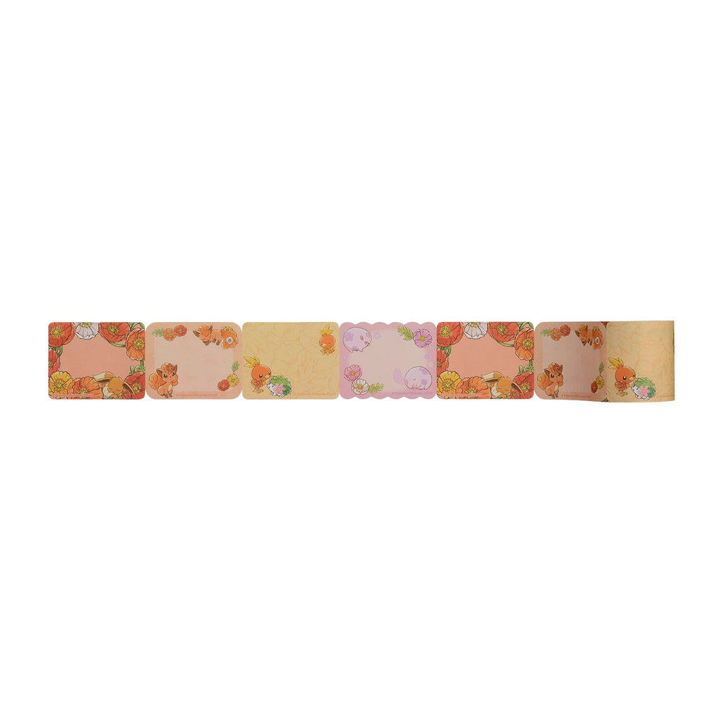 Authentic Pokemon Center Japan Roll Sticky Notes Fleur de Coquelicot collectible item from Japan