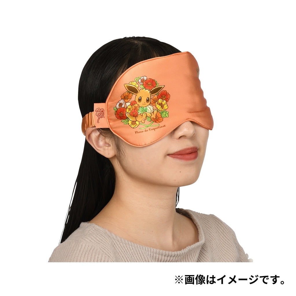 Silk eye mask Fleur de Coquelicot