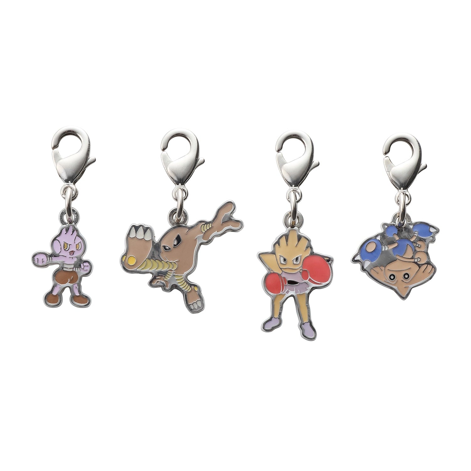 Pokemon National Encyclopedia metal charm from Japan, featuring colorful character designs
