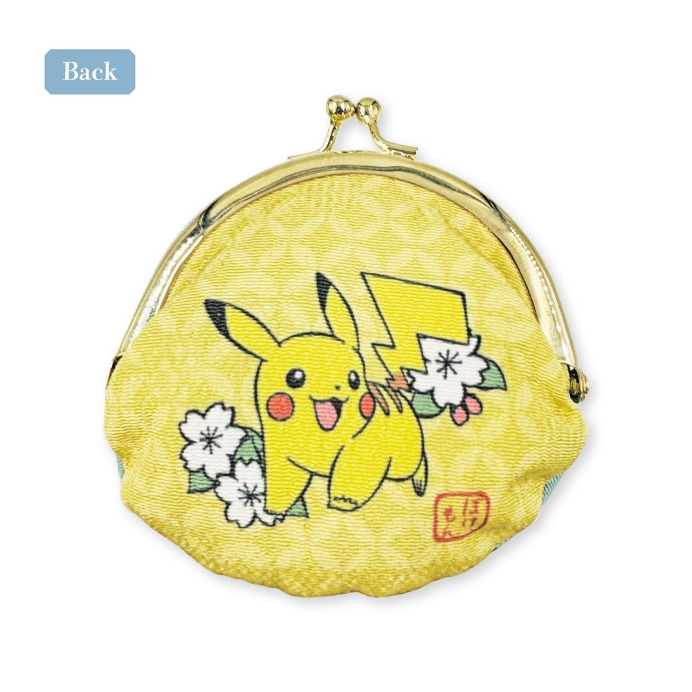 Clasp coin case Japanese pattern Pikachu