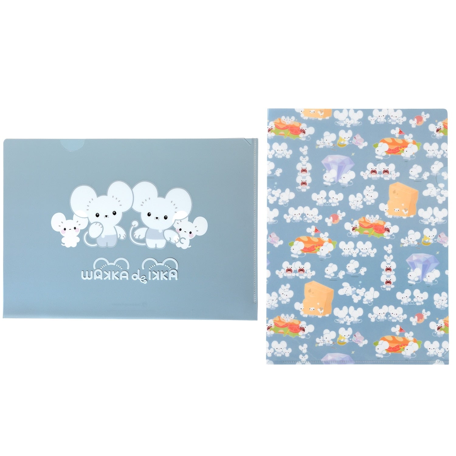 A4 clear file set of 2 WAKKA de IKKA
