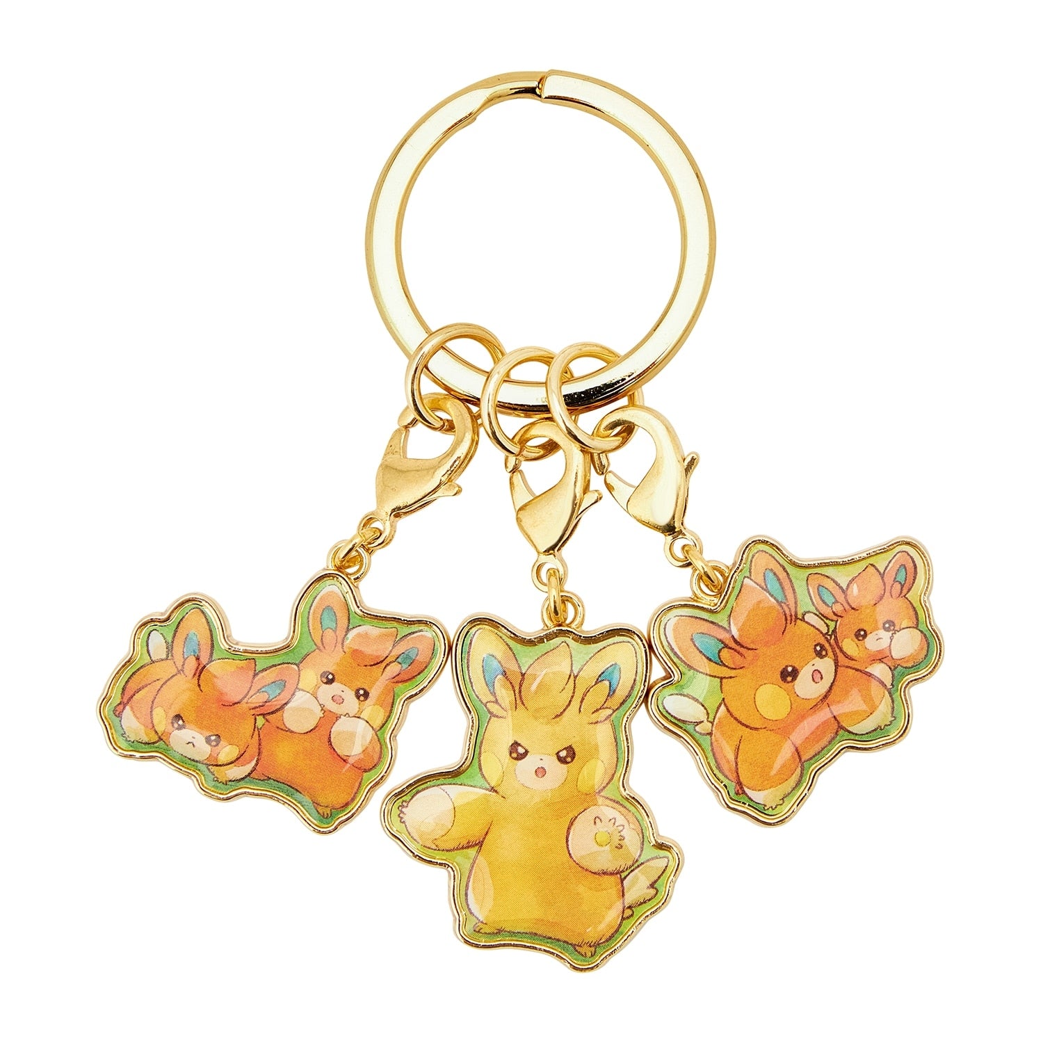 PAMO NO MURE Sogu keychain from Japan with 3-chain metal design