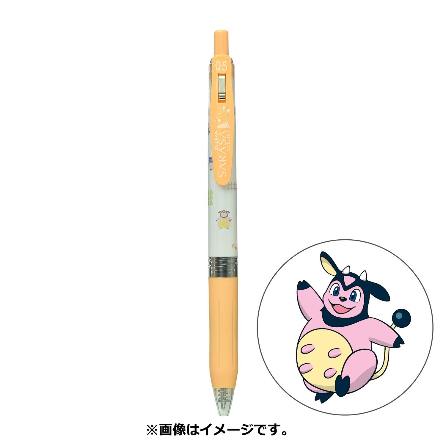 SARASA Pokémon Shirts Miltank pattern from Japan, featuring Normal-type Milk Cow Pokémon