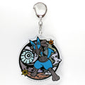 Lucario keychain with intricate details from Japan