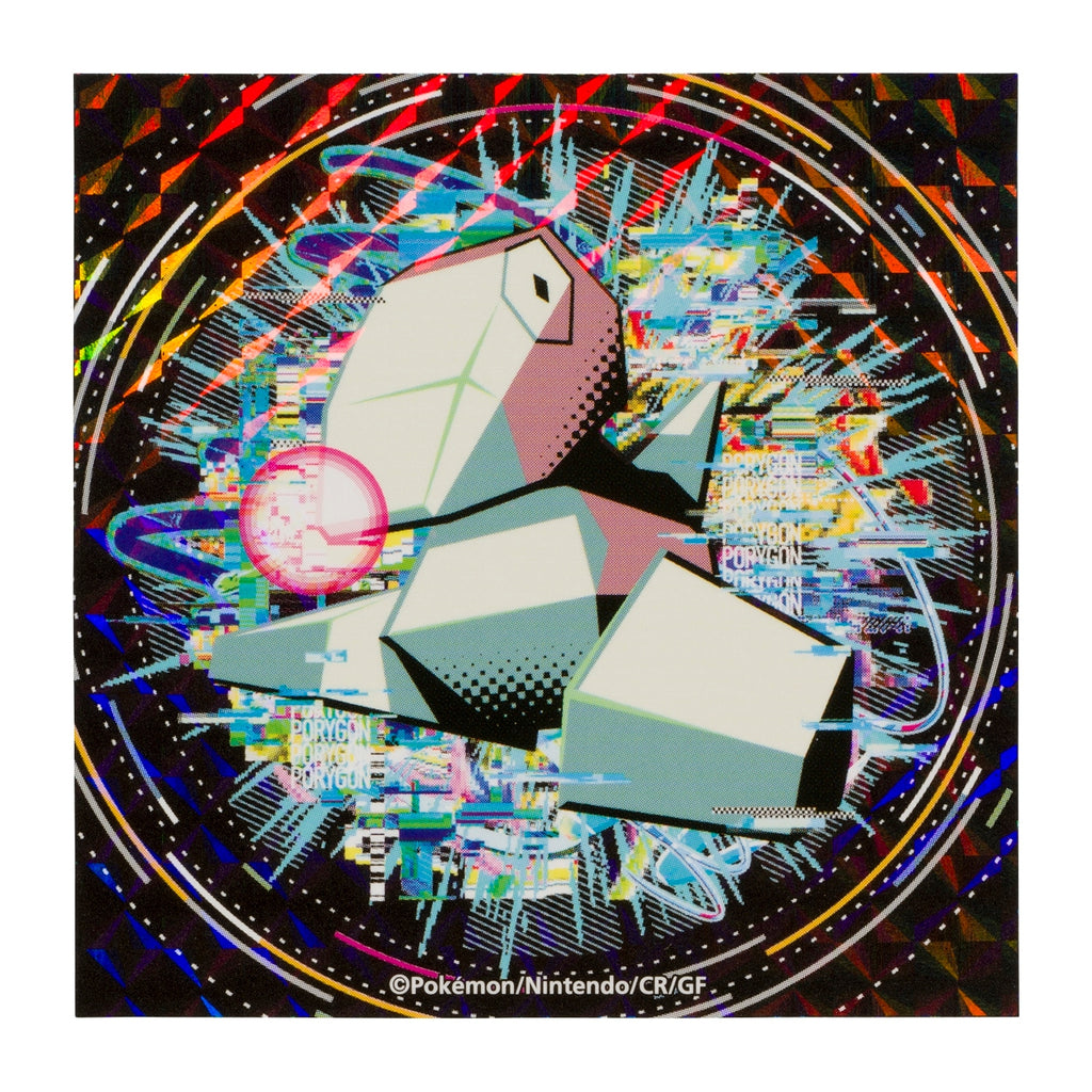Official Pokemon Center Japan Sticker Set with Porygon, sourced from Japan
