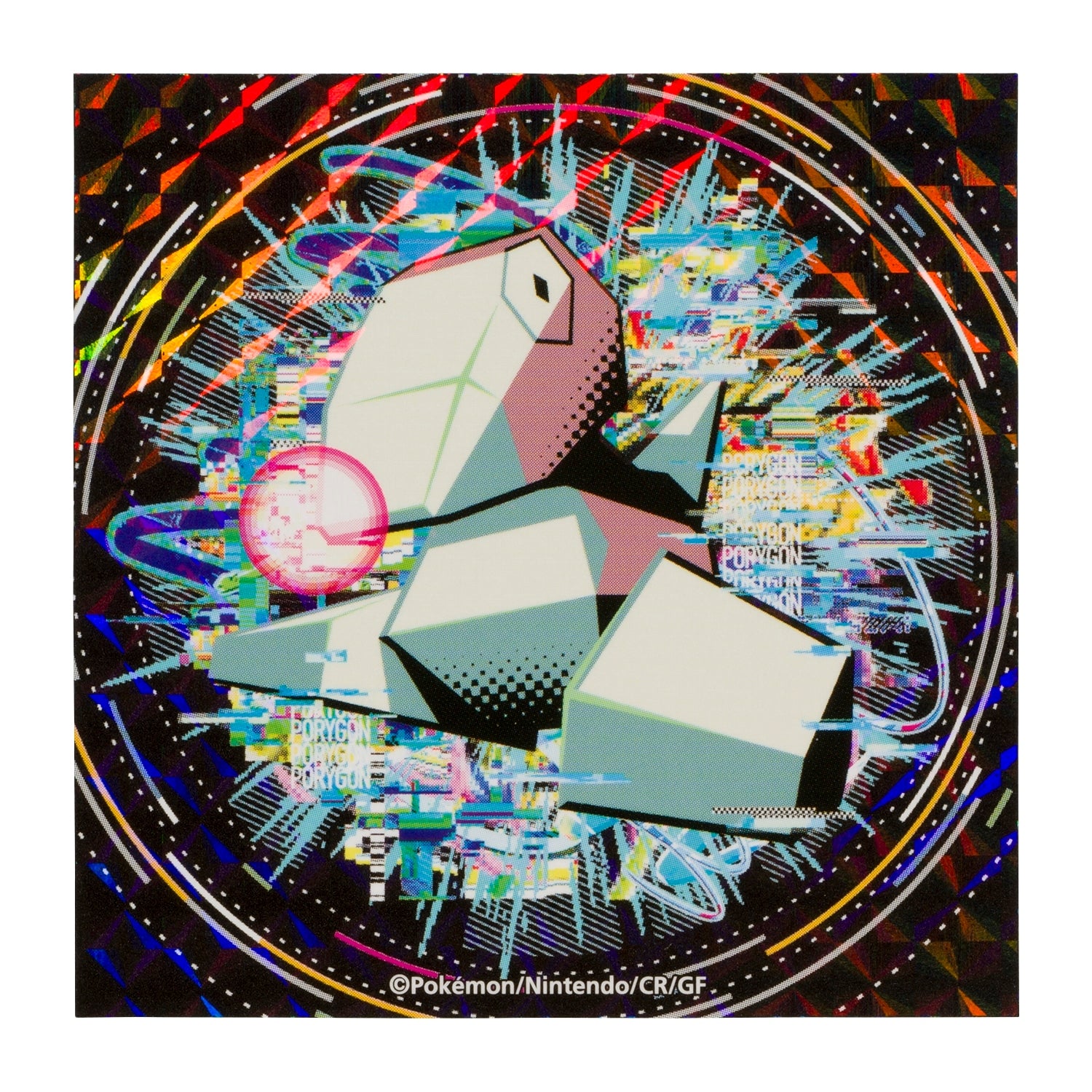 Official Pokemon Center Japan Sticker Set with Porygon, sourced from Japan