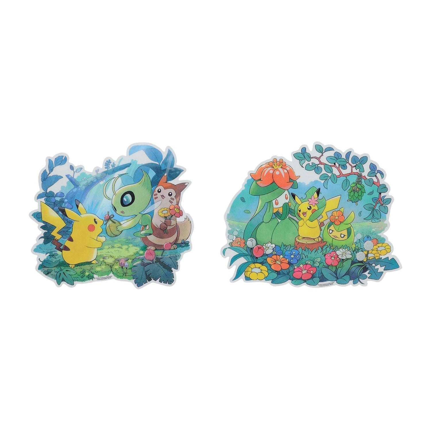 Ivysaur wall stickers from Japan, featuring Grass/Poison-type Pokemon with green and yellow design