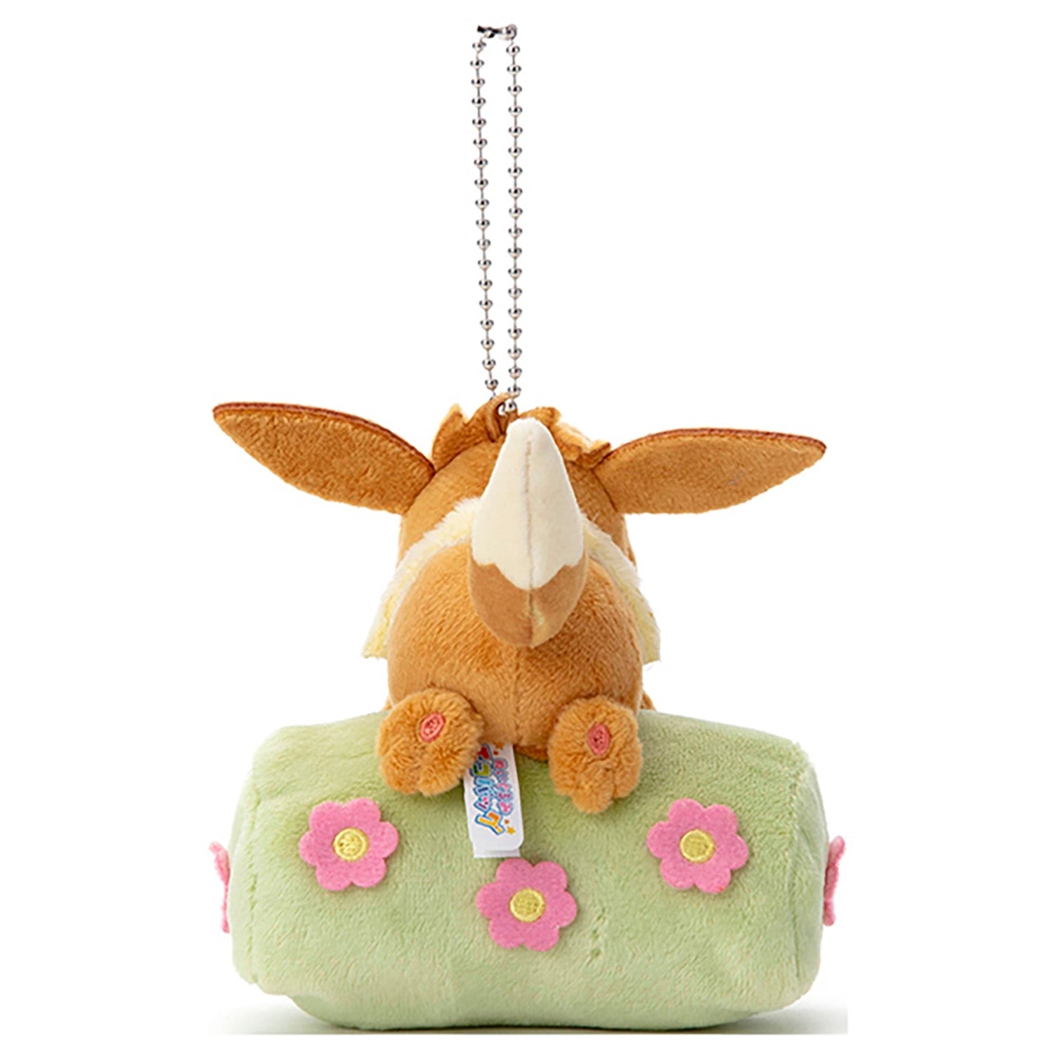 Cute Eevee plushie eco bag, back view with Japanese packaging