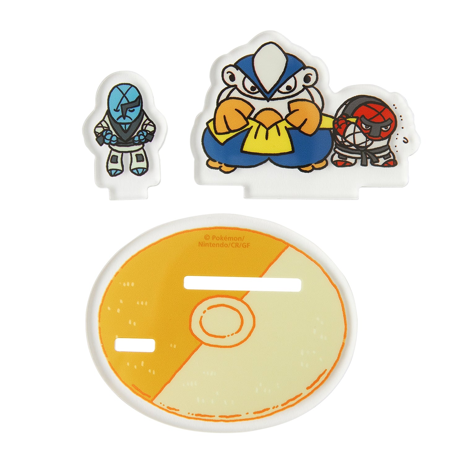 Detailed mini acrylic stand featuring Pokemon characters, made in Japan