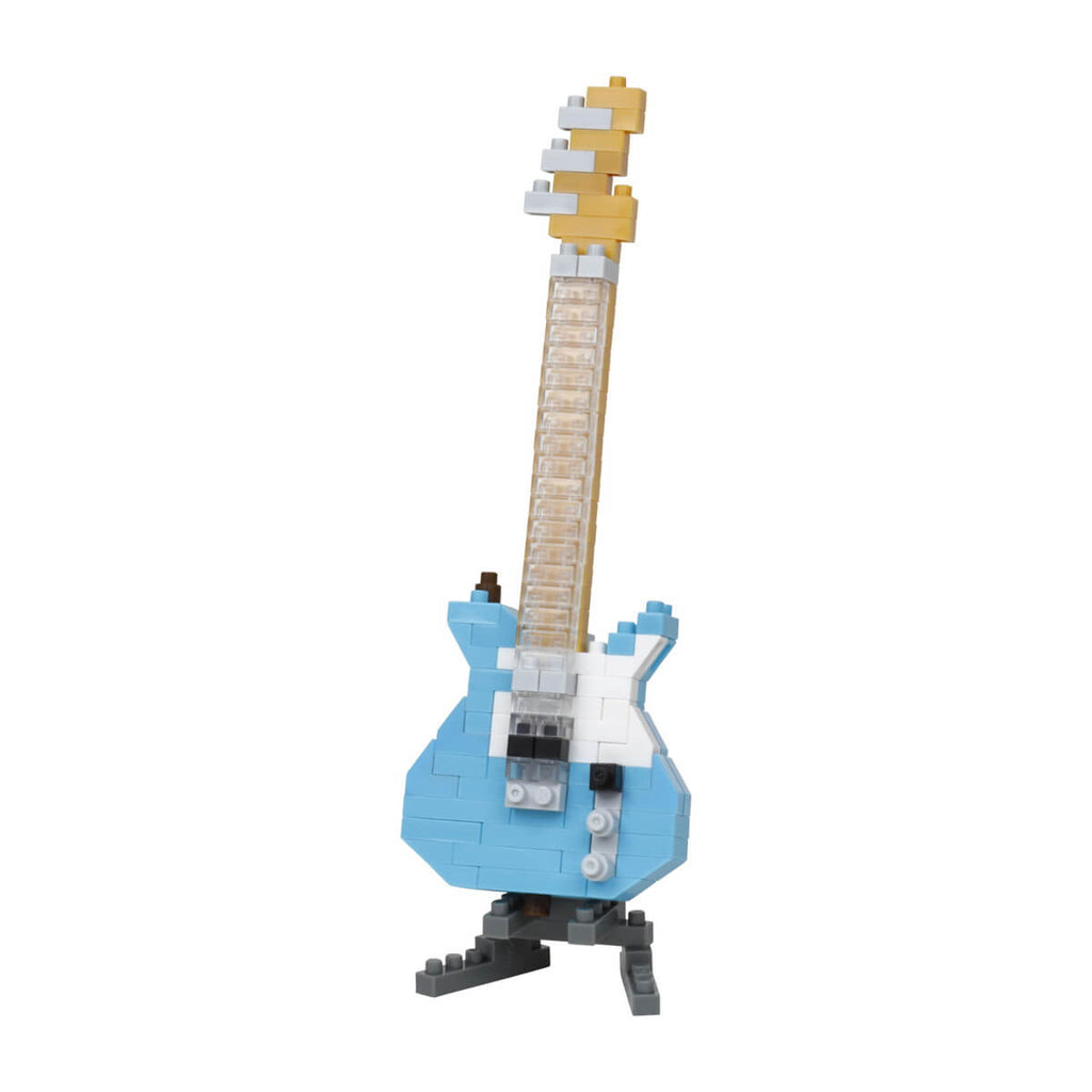 nanoblock electric guitar pastel blue