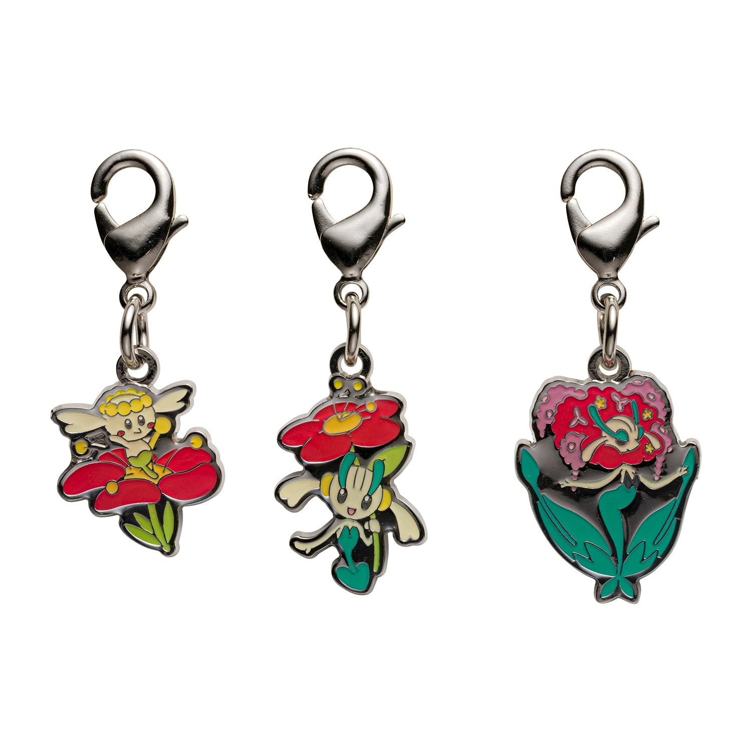 National Encyclopedia 669 metal charm, detailed Pokemon design from Japan
